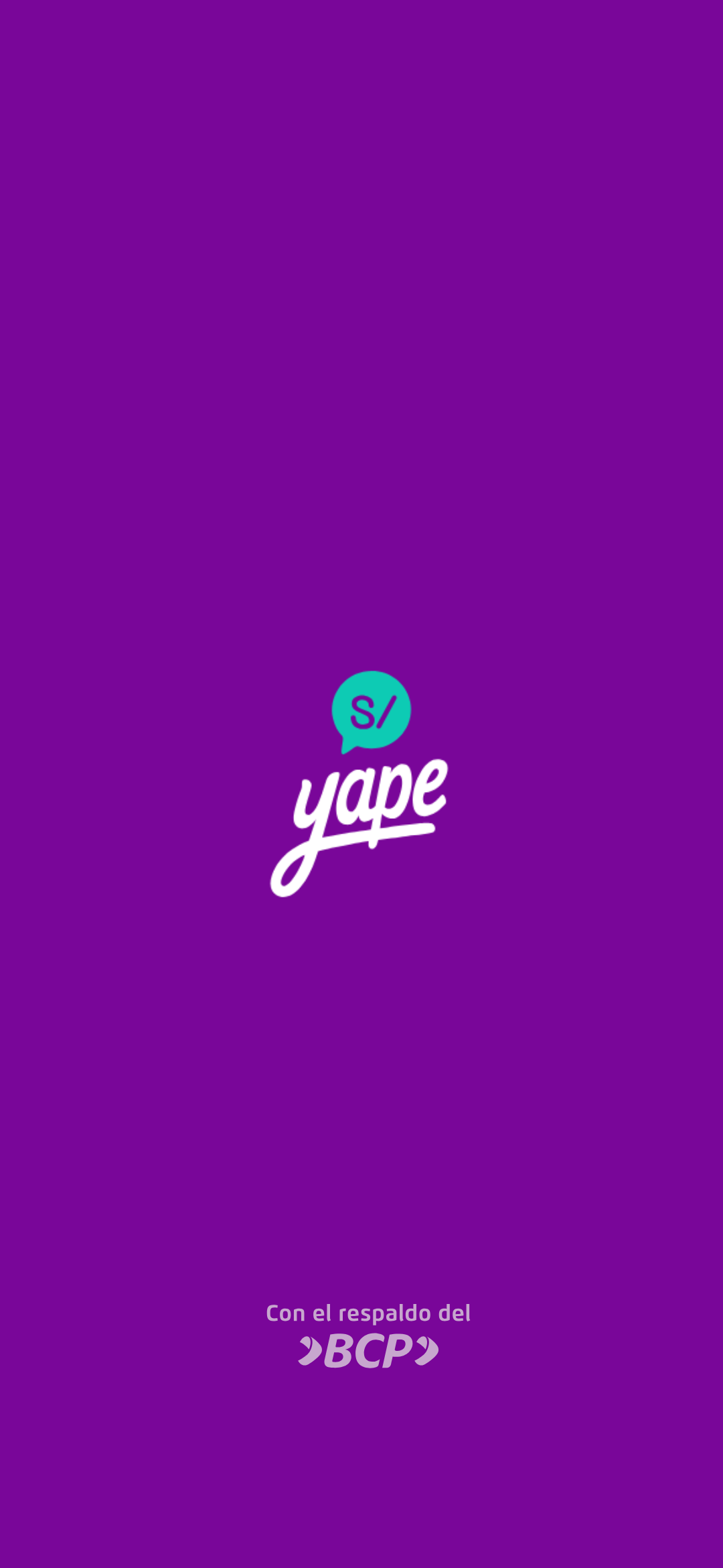 Yape iniciando